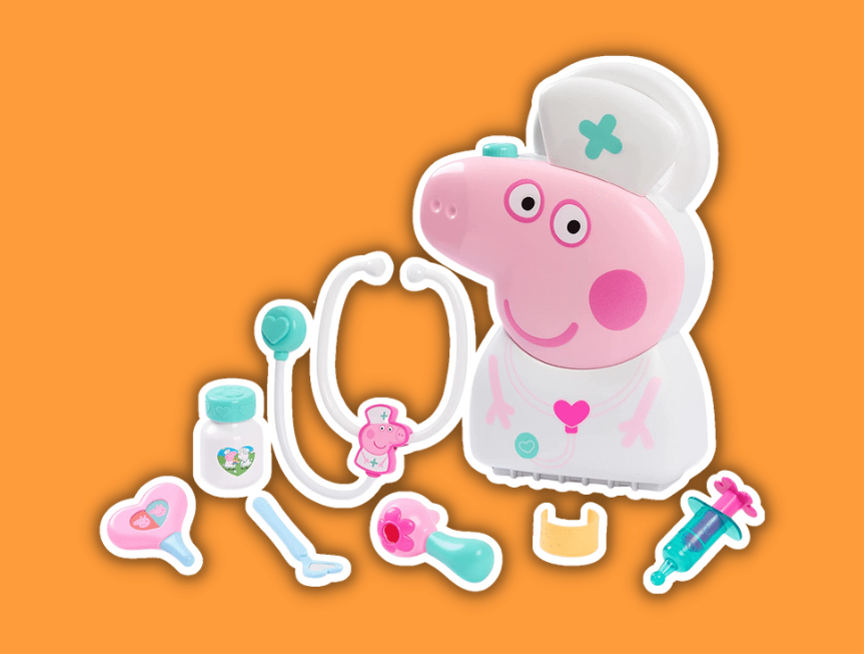 2 Peppa Pig Checkup Case Set