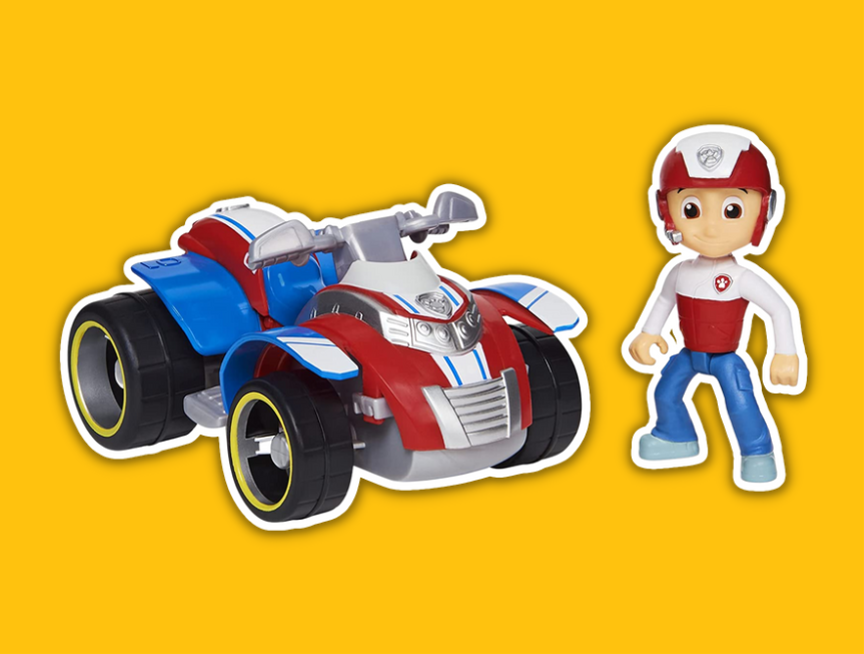 6 PAW Patrol Ryders Rescue ATV Vehicle with Collectible Figure