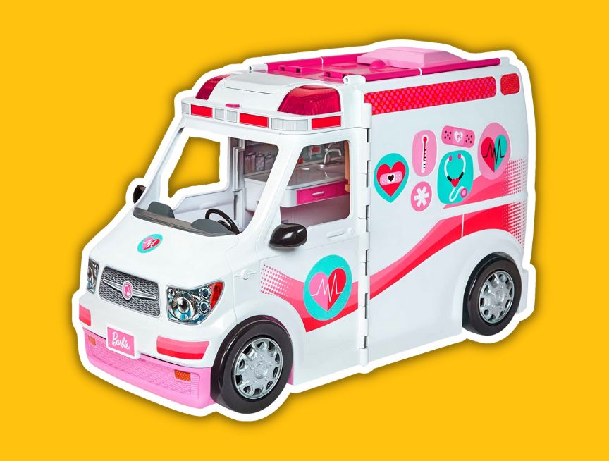 11 Barbie Care Clinic Playset Ambulance