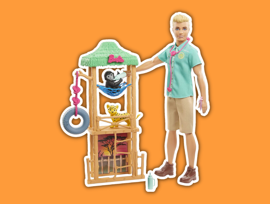 32 Ken Wildlife Vet Playset