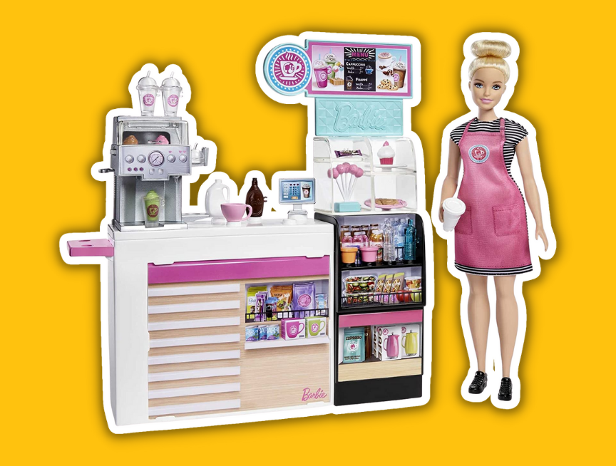3 Barbie Coffee Shop Playset