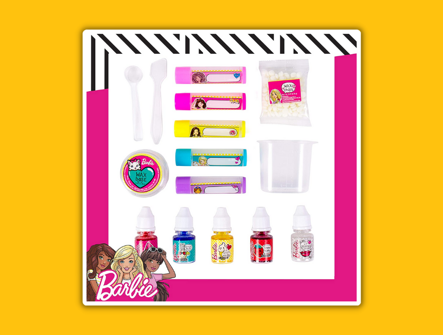 48 Barbie Make Your Own Layered Lip Balm Kit