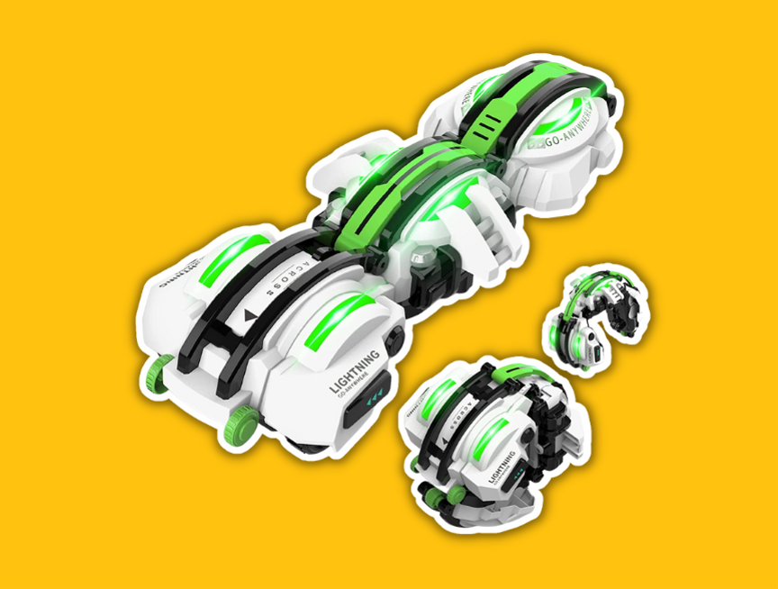 10 BAZADER RC Cars with LED Lights