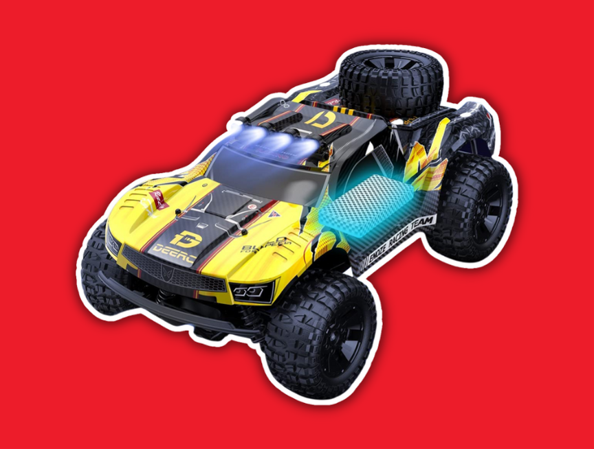 12 DEERC 9201E 1 10 Large Remote Control Off Road Truck