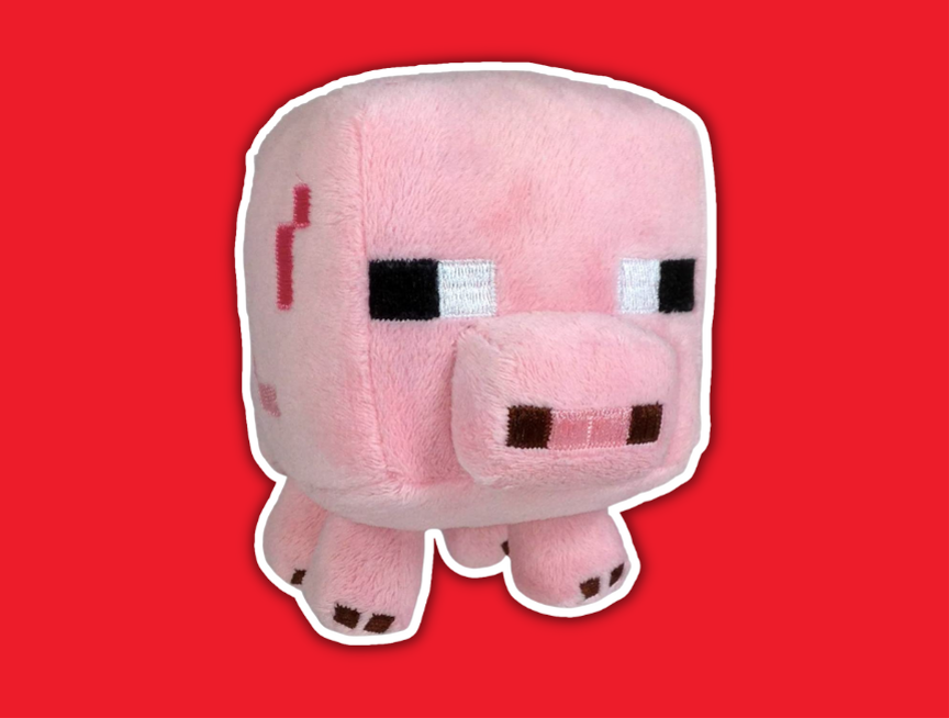 12 Minecraft Baby Pig 7 Plush