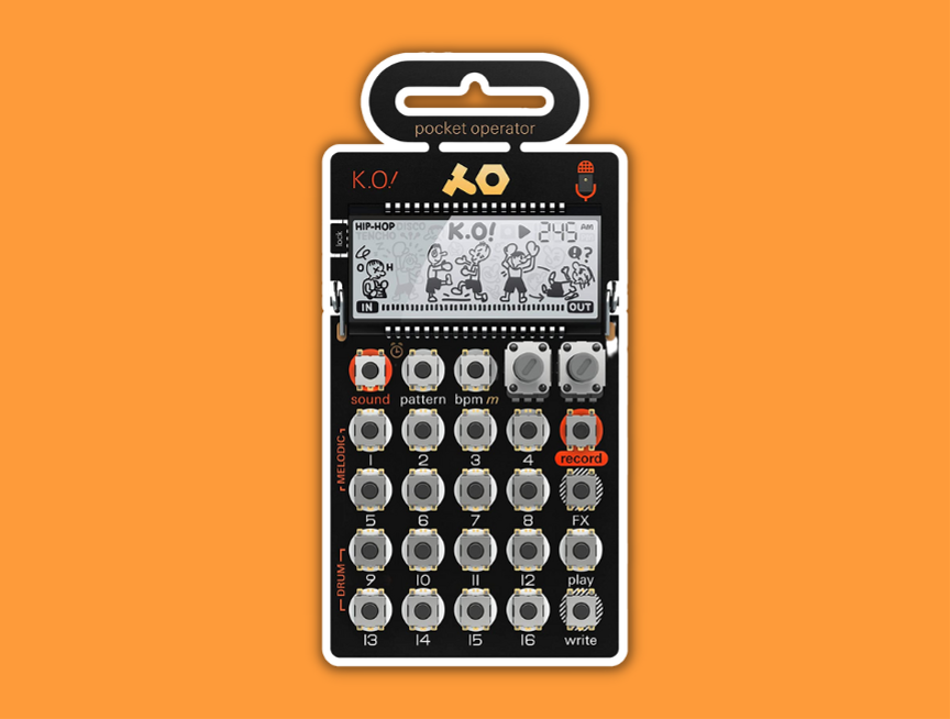 15 Teenage Engineering Pocket Operator PO 33 KO Micro Sampler and Sequencer with Built In Recording Microphone