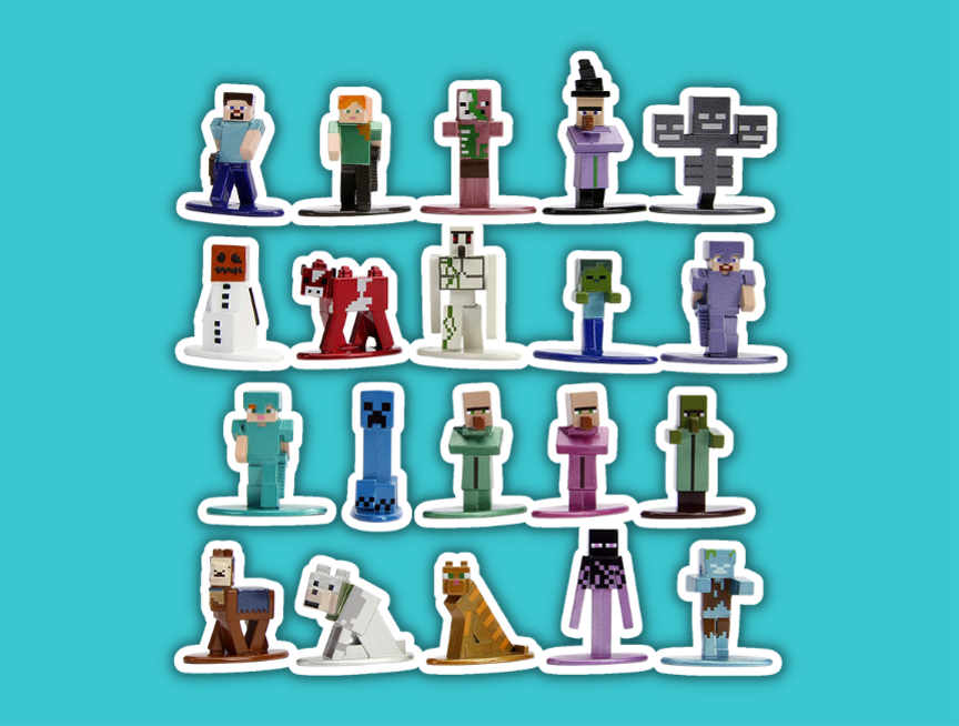 16 Jada Nano Metalfigs Minecraft 20 Pk