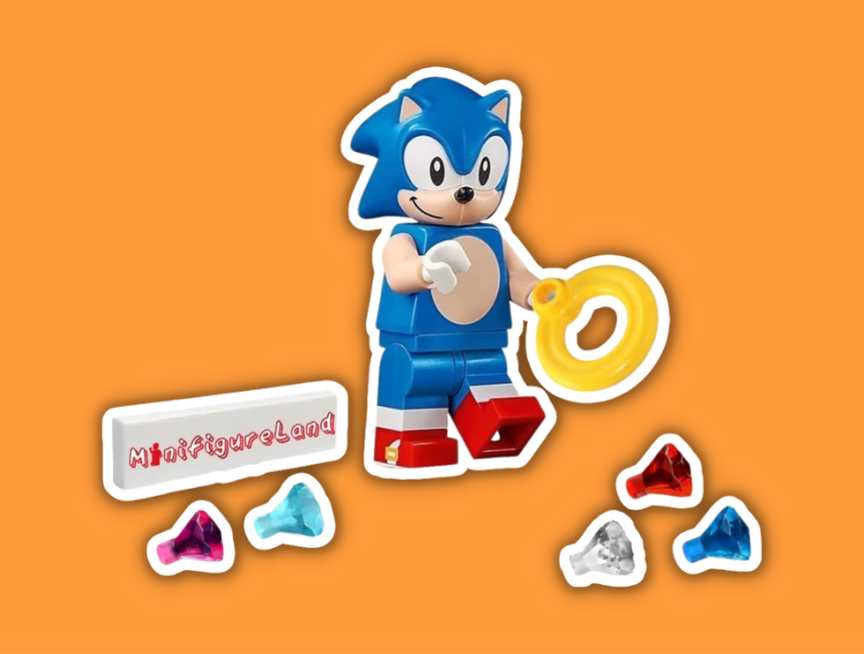 16 LEGO Ideas Minifigure Sonic The Hedgehog
