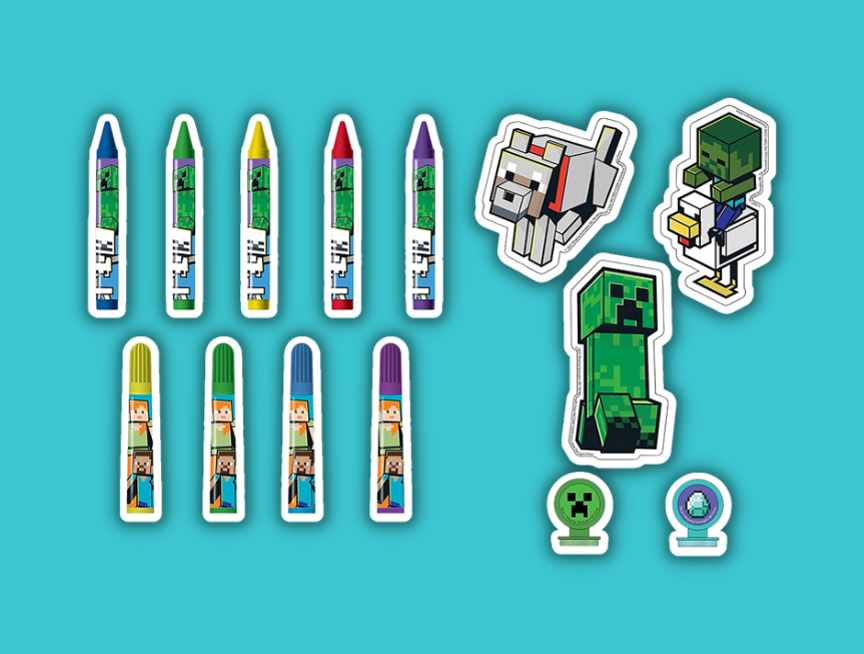 24 Innovative Designs Minecraft Kids Coloring Art Set