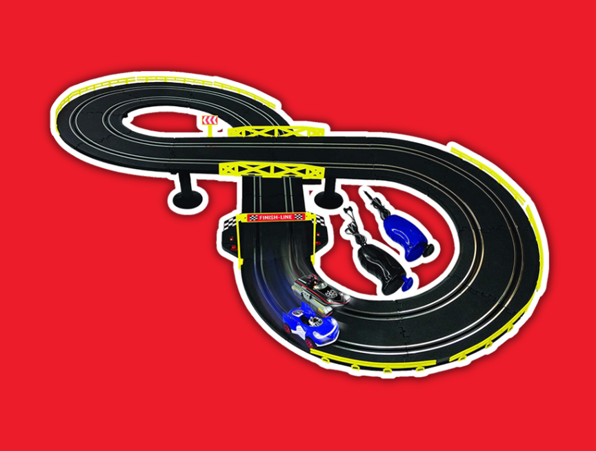27 NKOK Sonic Shadow RC Slot Car Race Set