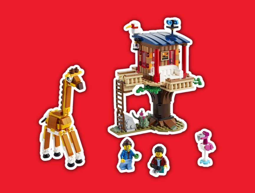 30 LEGO Creator 3in1 Safari Wildlife Tree House 31116