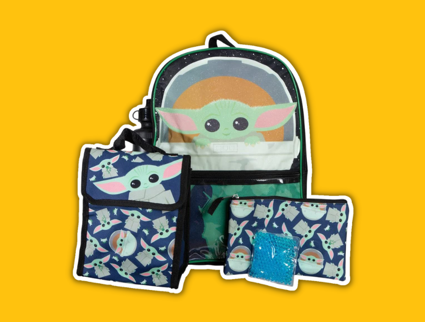 30 The Mandalorian Grogu Backpack With Lunch Box