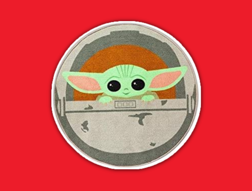38 Star Wars The Mandalorian The Child 39 Inch Round Area Rug