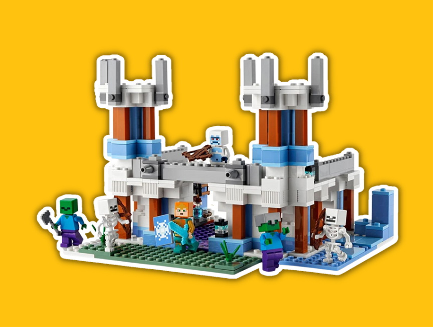 3 LEGO Minecraft The Ice Castle 21186