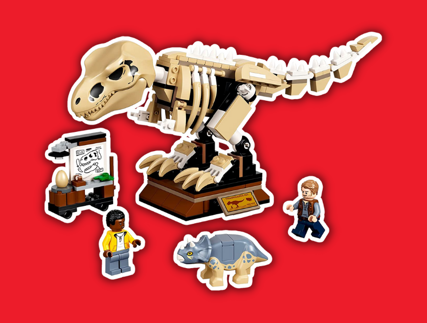 48 LEGO Jurassic World T. rex Dinosaur Fossil Exhibition 76940