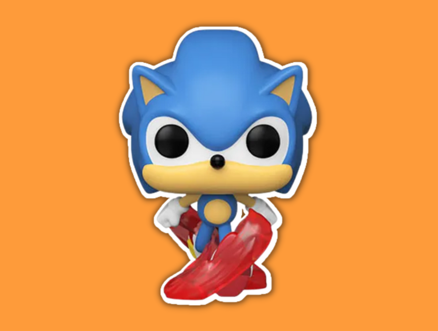 4 Funko Pop Games Sonic 30th Anniversary Running Sonic The Hedgehog