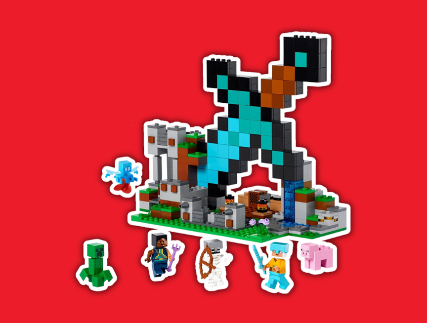4 LEGO Minecraft The Sword Outpost 21244