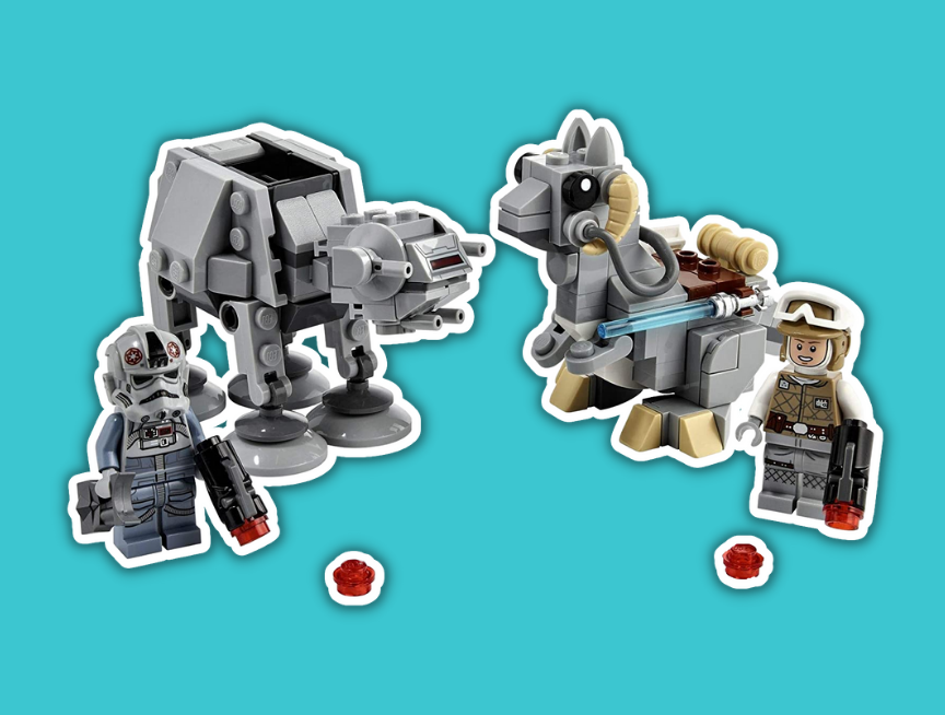 53 LEGO Star Wars at at vs. Tauntaun Microfighters 75298