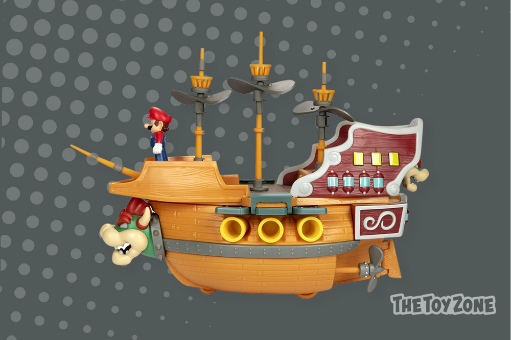 16 Super Mario Deluxe Bowser s Air Ship Playset
