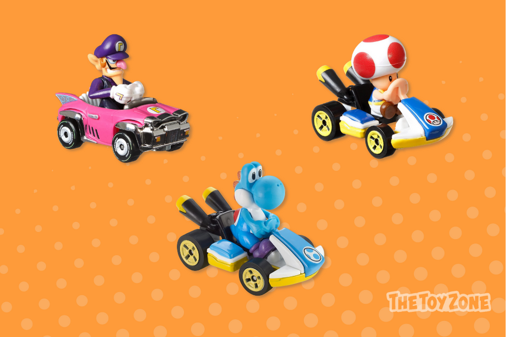 18 Hot Wheels Mario Kart Vehicle 4 Pack
