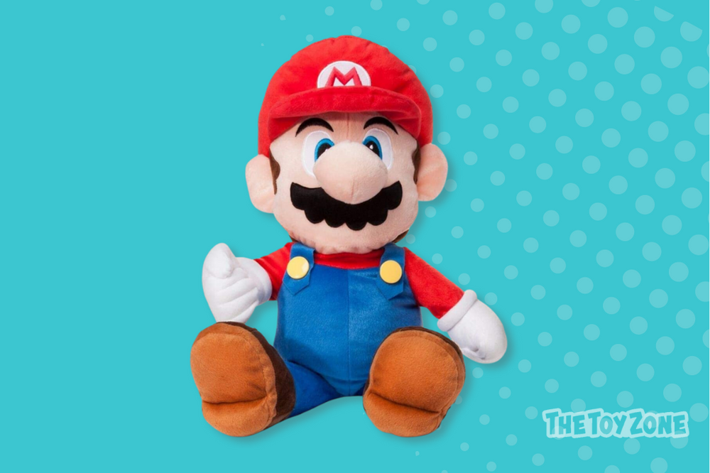9 Super Mario Bros. The Real Thing 22 Inch Plush Pillow