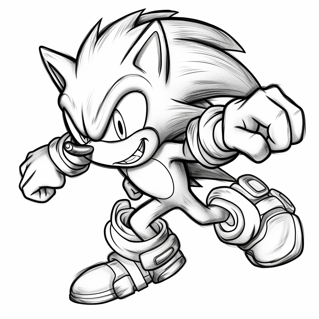 Sonic the hedgehog running
